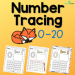 Tracing Numbers 0 20 Worksheets Trace And Count In 2022 Fun