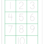 Tracing Numbers 1 10 Free Printable