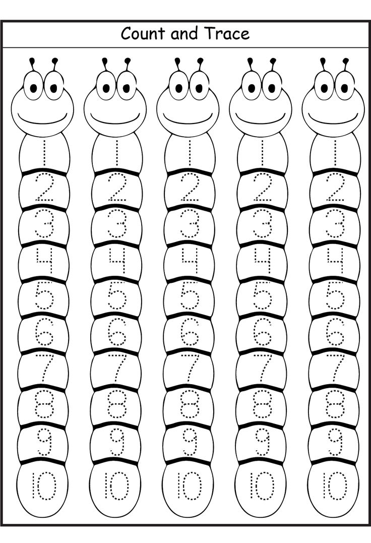 Tracing Numbers 1 10 To Print Tracing Worksheets Preschool Preschool