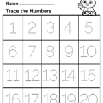 Tracing Numbers 1 20 Worksheets Free Printable Worksheets For Kids