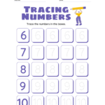 Tracing Numbers 6 10 Academy Worksheets