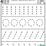 Tracing Straight Lines Worksheets For Preschool