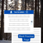 Winter 0 20 Number Tracing Worksheets Worksheets Number Tracings