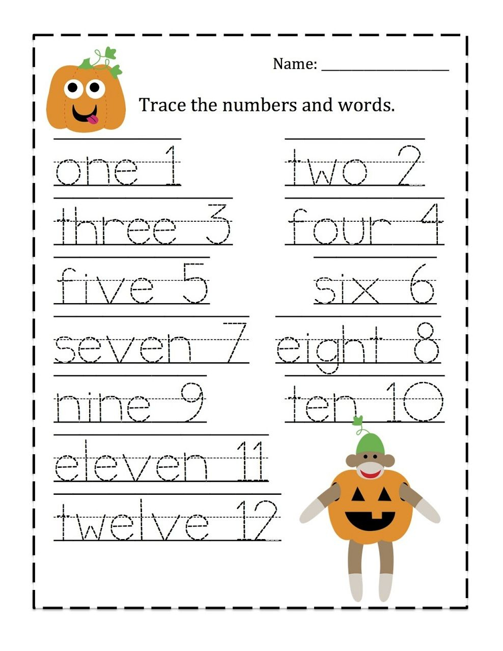 Word Tracing For Kids